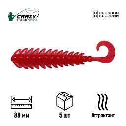 Твистер Bugsy 3.5" 88 мм C21 с аттрактантом